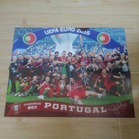 葡萄牙队 2016年欧洲杯冠军 足球周刊海报