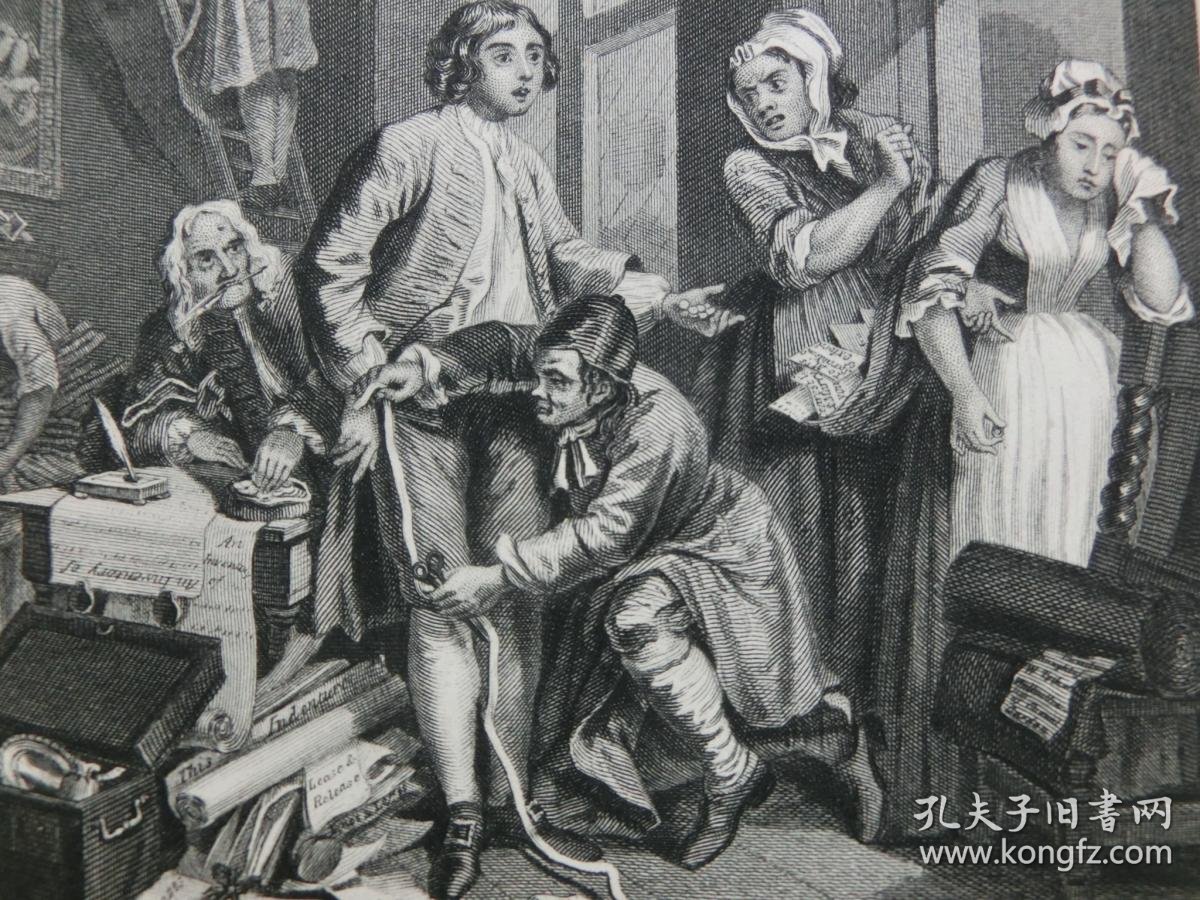 生涯1therakesprogress1850年代钢版画williamhogarth威廉99荷加斯