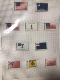 美国国旗进化邮票