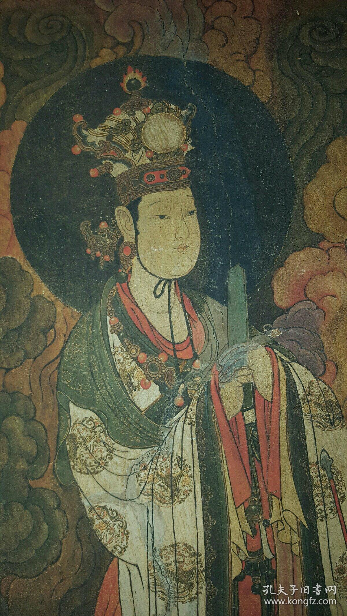 佛画法海寺壁画帝释天西全图1503463厘米原画2106248625厘米宣纸原色