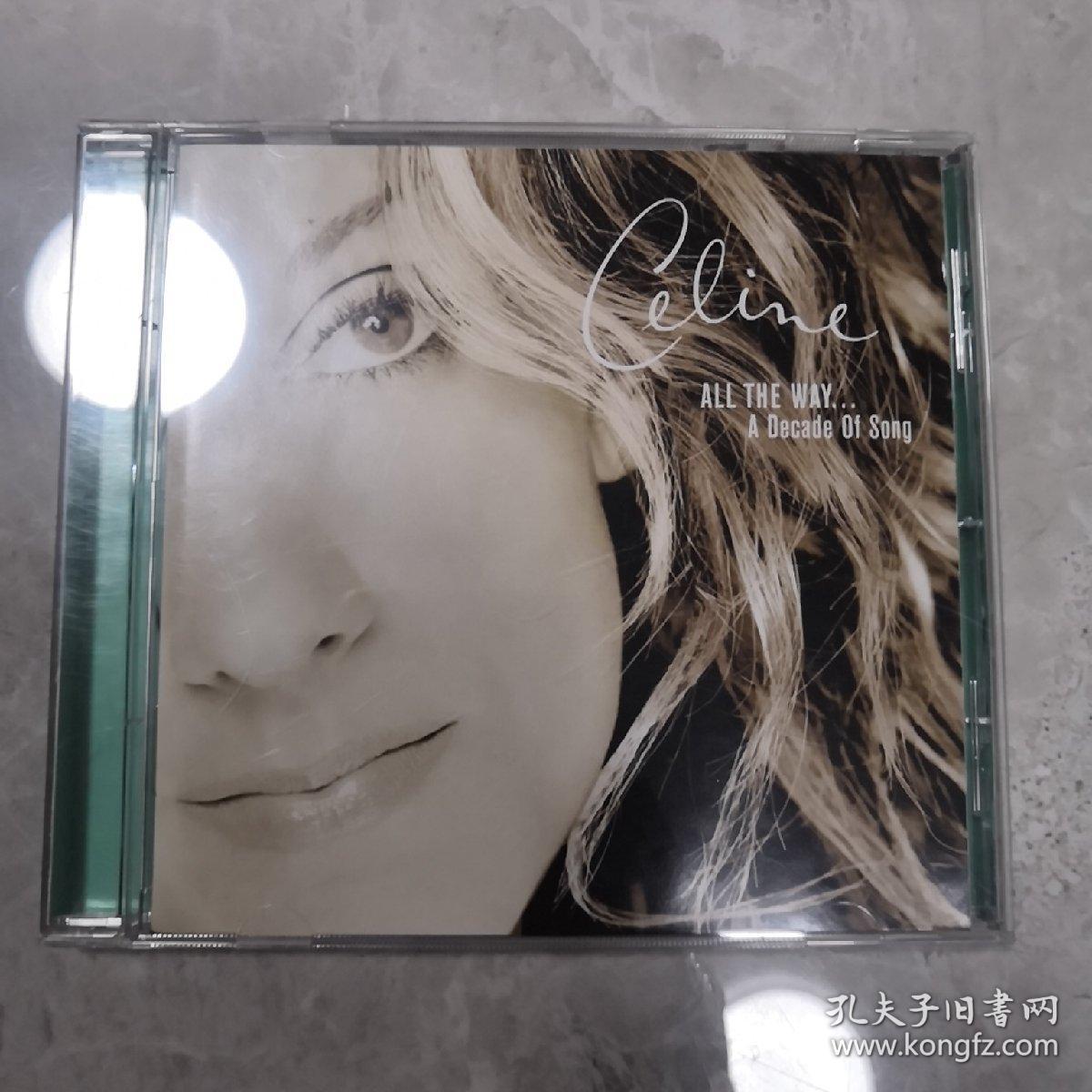 席琳迪翁celinedionallthewayadecadeofsongcd欧仅拆