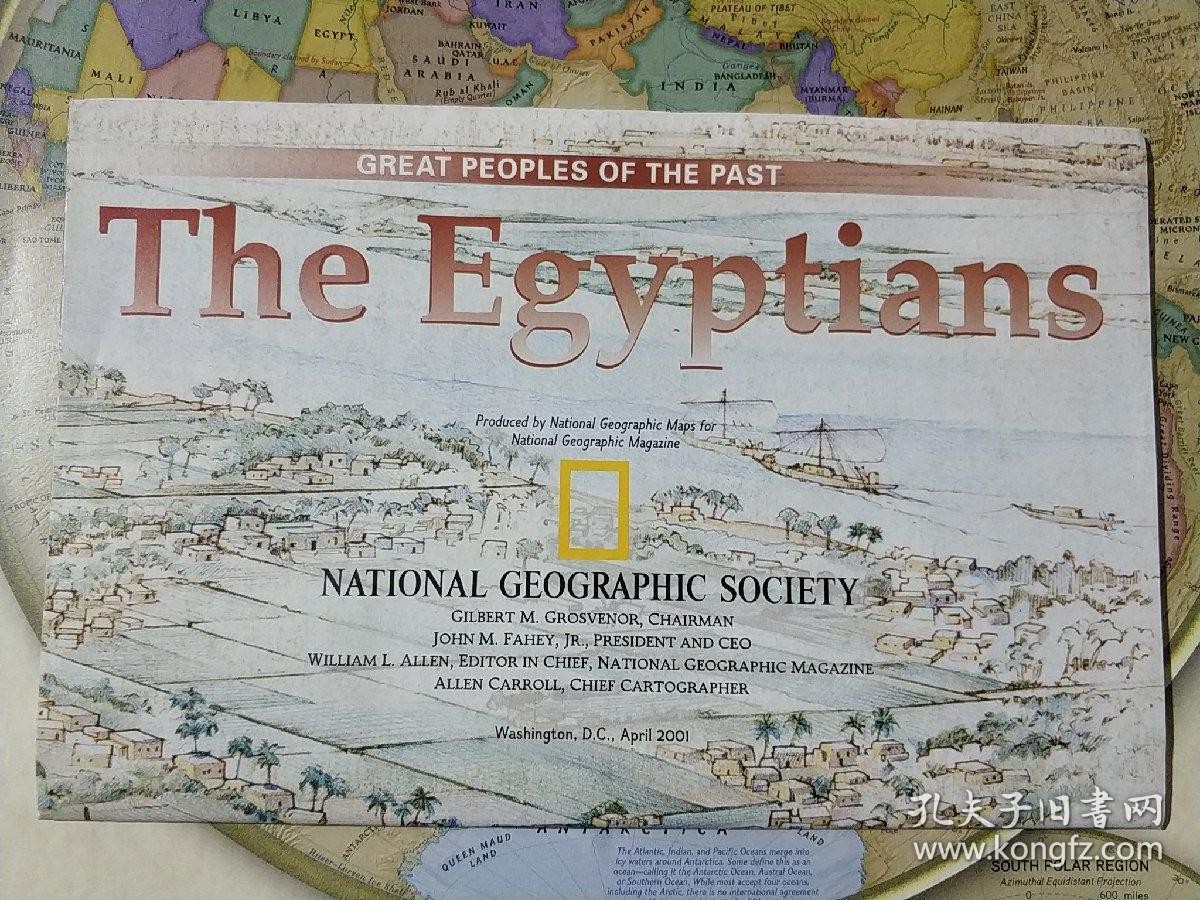 national geographic国家地理杂志地图系列之2001年4月 ancient egypt