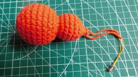 毛线编织葫芦挂件