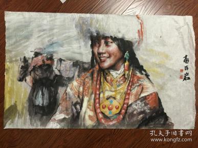 北京画院专职画家 国家一级美术师 中国美术家协会会员 南 海岩《藏族