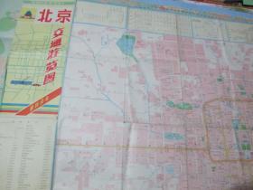 -北京地图：北京交通游-览图1989
