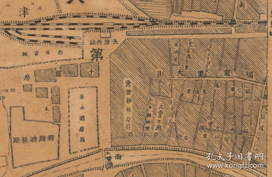 民国时期天津70年代天津地图1935天津地图民国天津图纸天津民国布防图