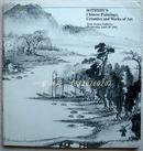 1982年4月28苏富比纽约《中国绘画，陶瓷及艺术品》拍卖图录—366件（名家绘画及明清瓷器和其他艺术品等）