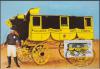 【德国1985年邮票 极限明信片 汉堡邮展-邮政马车 全品】