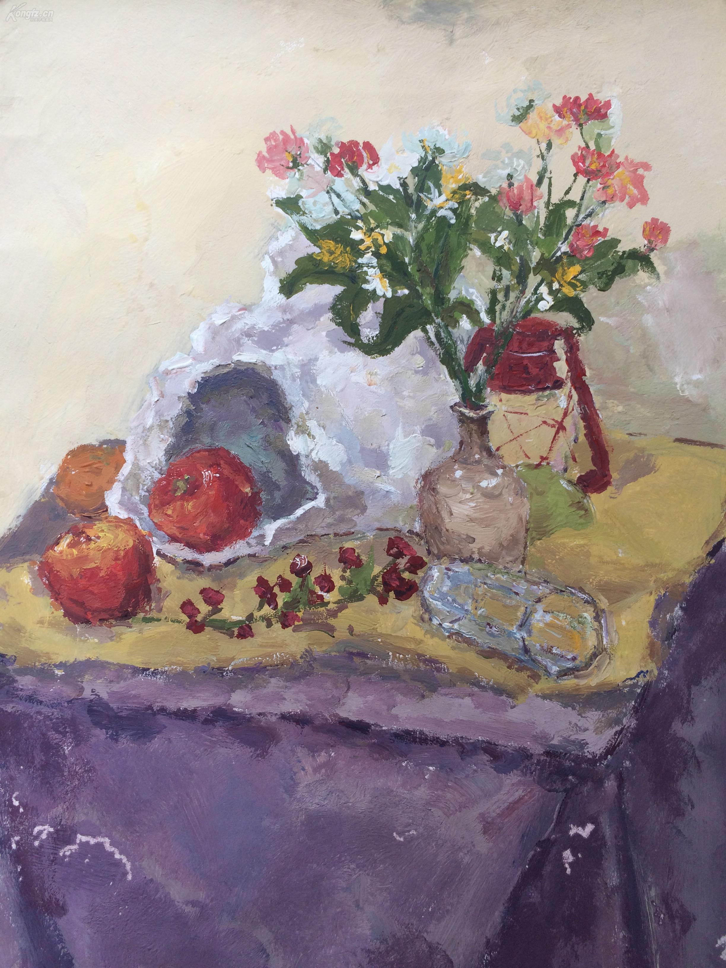 水粉 静物3 尺寸55x75cm