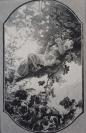 1895年木口木刻版画 《女神》41×28厘米