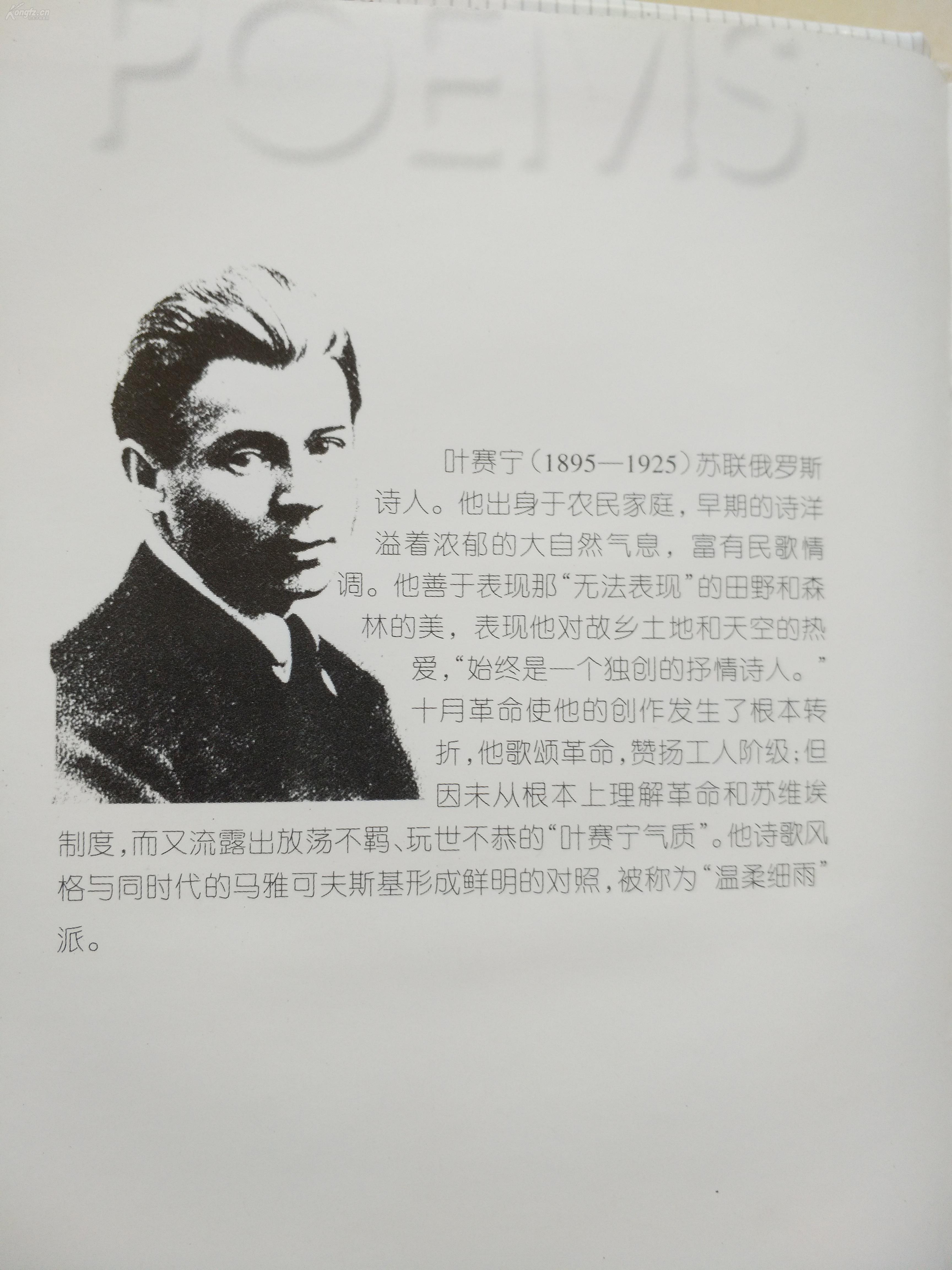 精装本 叶赛宁诗歌精选