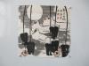 饶宗颐（1917年8月9日-2018年2月6日西泠印社第七任社长   1993年画 银月白鸭国画一幅  尺寸45*45厘米