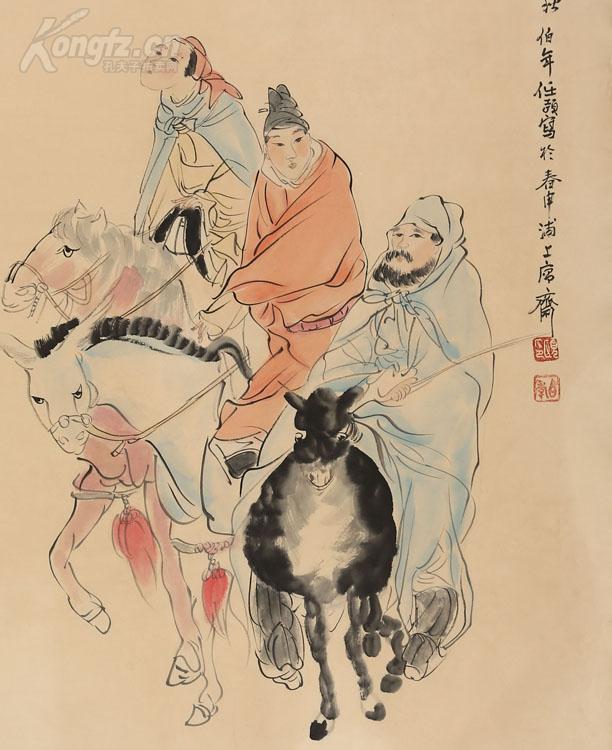 任伯年 风尘三侠图
