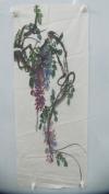 约6-80年代 无款 紫藤国画一幅 尺寸68/35厘米