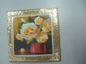 1978年 年历卡 一张 封面是花卉图案，背面有歌曲绣金匾  中国唱片社出品 尺寸8.5/8.5厘米