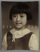 约民国时期 “甜美可爱小女孩”老照片 一枚 HXTX116252