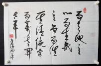 ▲p05 湖南省书法家协会会员、著名青年书法家、湖南师范大学书法硕士 唐阳 书法作品一幅（纸本软片，约2.8平尺）！