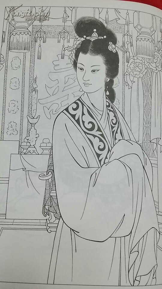 名家线描图谱王叔晖画人物