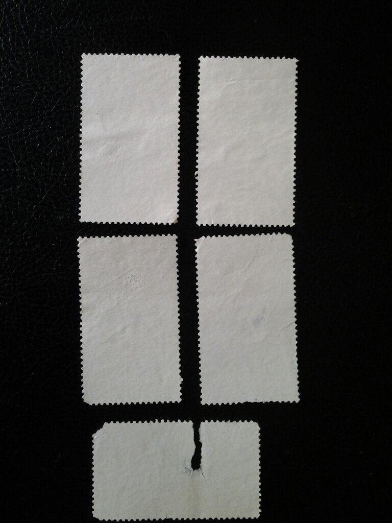 图1信銷t34全套5齐,编号5有残缺商品描述:邮票税票>新中国邮票>t字头