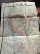 美国地图 1986年北京一版一印
