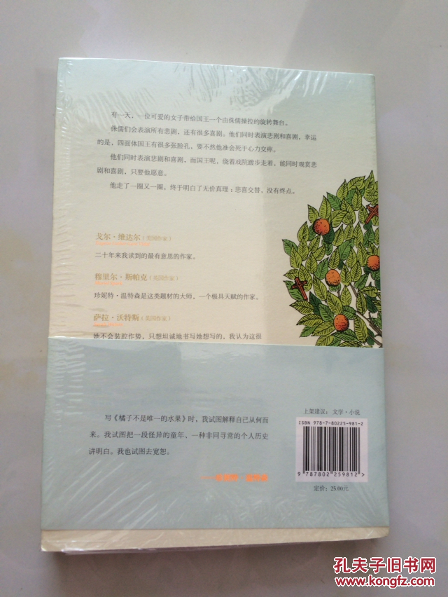 橘子不是唯一的水果oranges Are Not The Only Fruit 中文版私藏未拆封 孔夫子旧书网