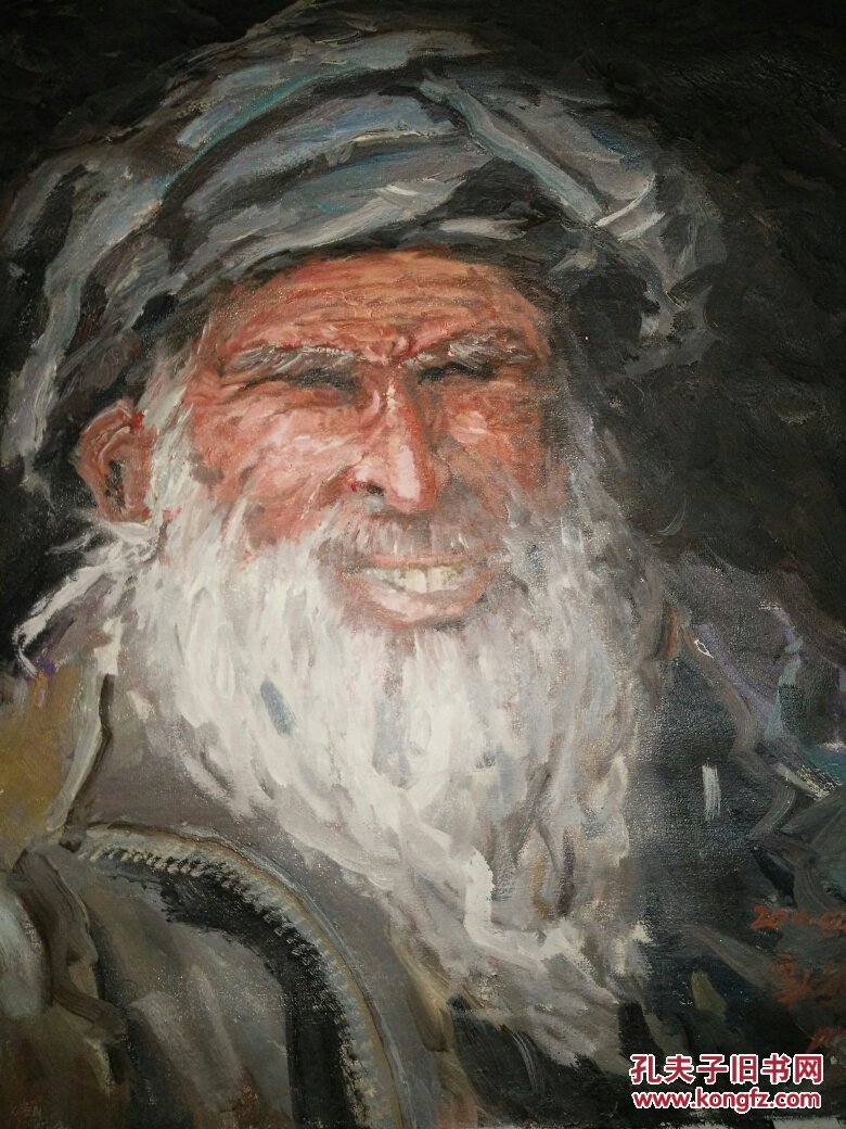 江西南昌人,知名油画家陈以涛写生油画一幅(保真!