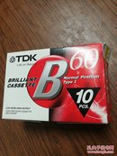正品TDK B60【10盘全新磁带】