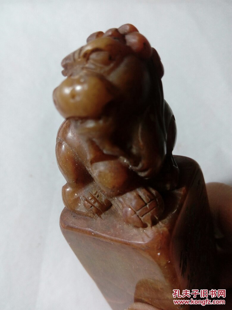 寿山石朱砂红老印章一枚乙丑元宵雨雪初霁为陈朗兄邹梦禅年八十二