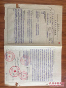 60年代期间反革命分子登记表