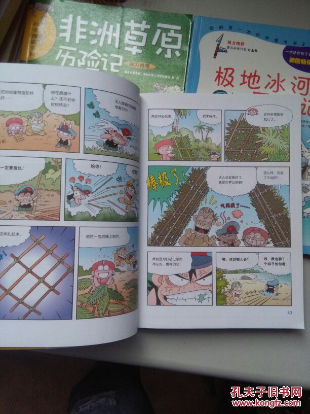 我的第一本科学漫画书1无人岛探险记2极地冰河历险记6神秘洞穴大冒险