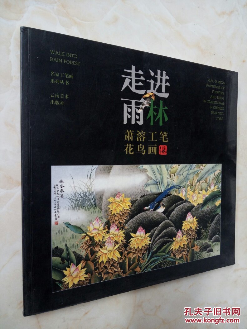 走进雨林-萧溶工笔花鸟画(12开)
