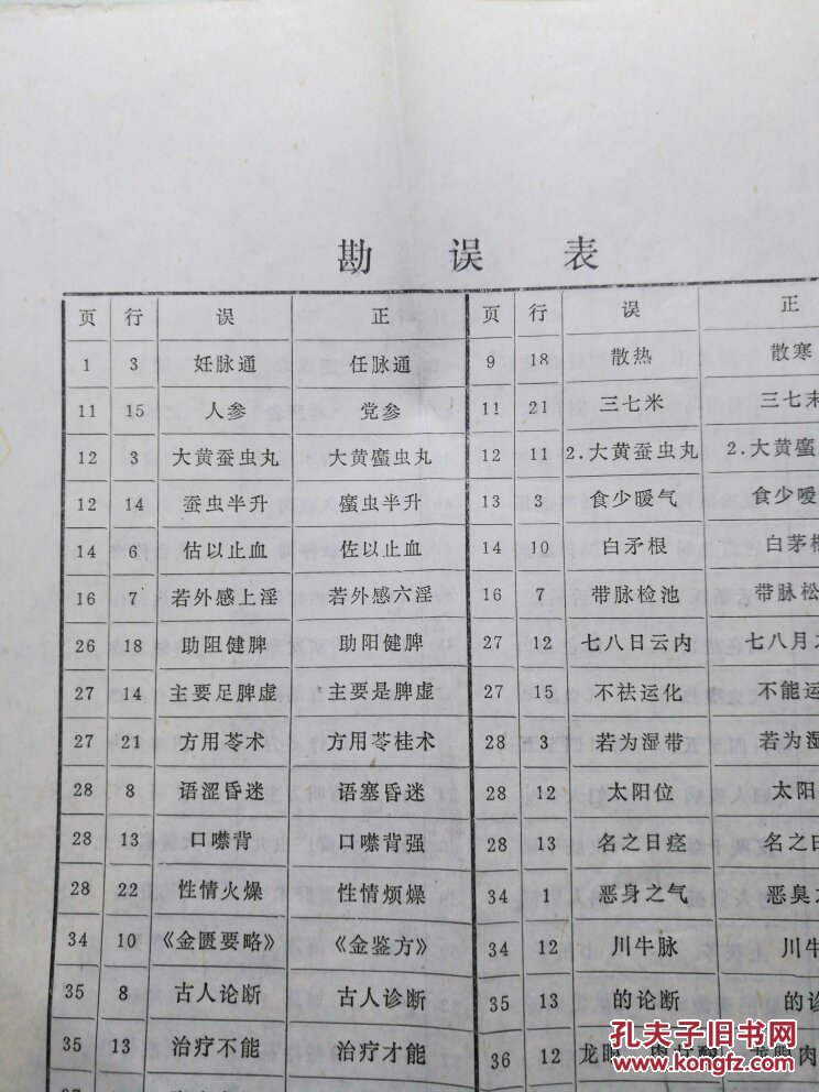 张宇勘误 社保局勘误表