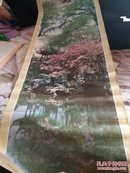 翠湖春色画《1米X35厘米》