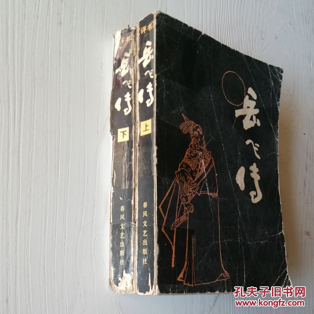 评书岳飞传,上下册.