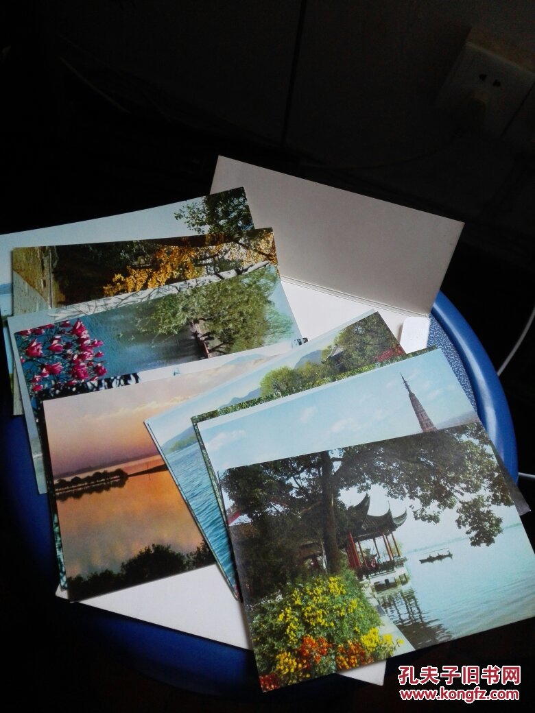 明信片西湖12枚
