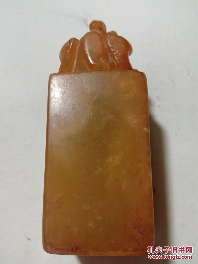 田黄冻石老印章一枚.