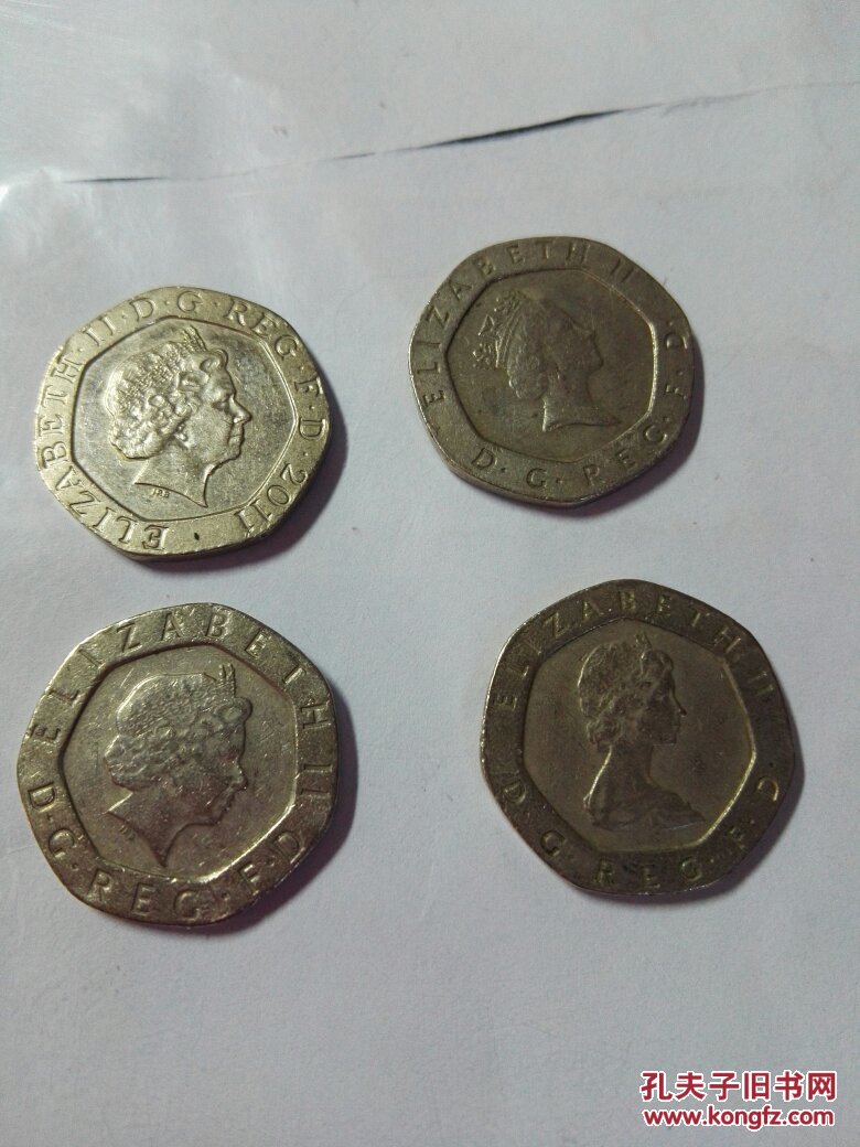 20英镑硬币图片 英国图片