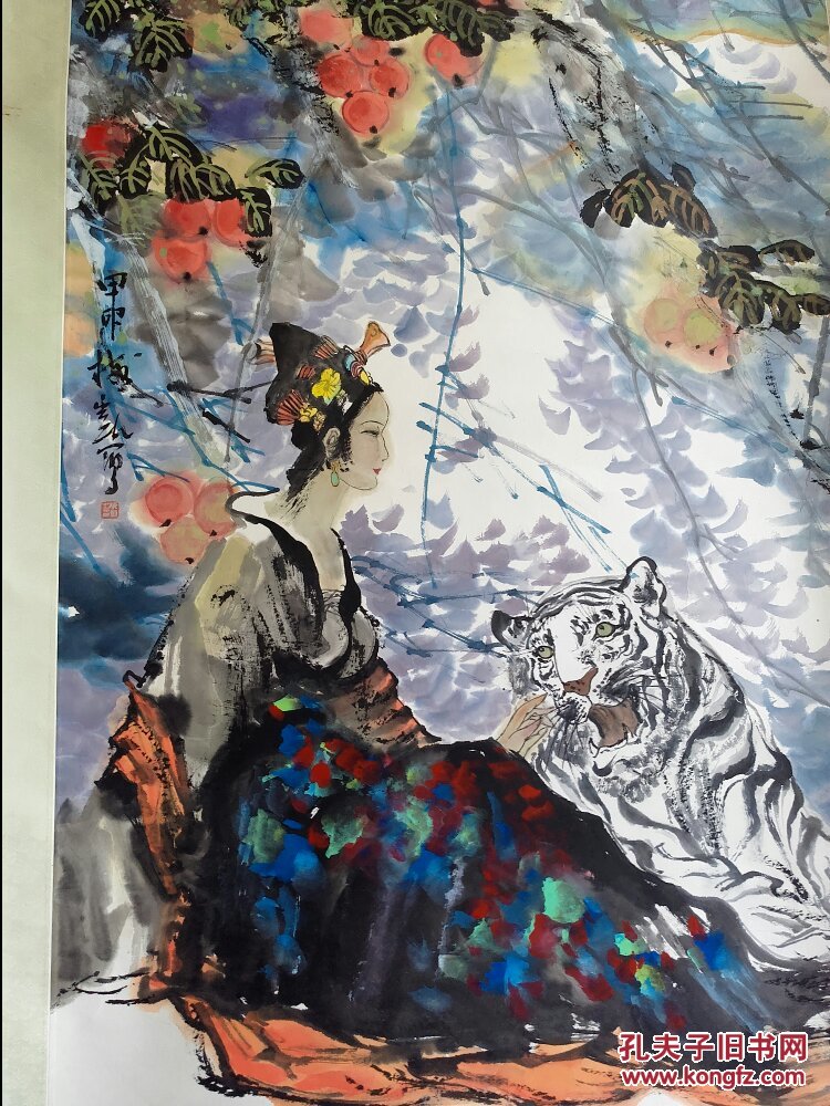 保真迹:四川美术家协会理事,四川中国画研究院副院长梅凯《山鬼》