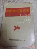 湖北省大事记要、1983年、(16开)