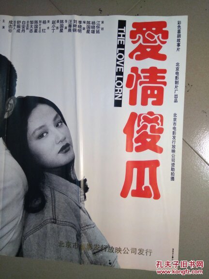 爱情傻瓜对开电影海报主演丁嘉莉梁冠华瞿颖谢园邱悦