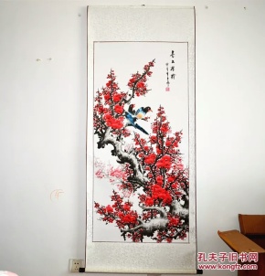 画院特聘 画家  中 国画 花鸟画 四尺斗方4《春江水暖》.