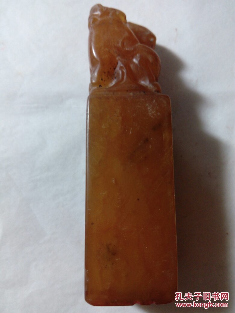 黄冻石老印章有红筋罗卜纹理宁斧成款 拍品编号:25682168