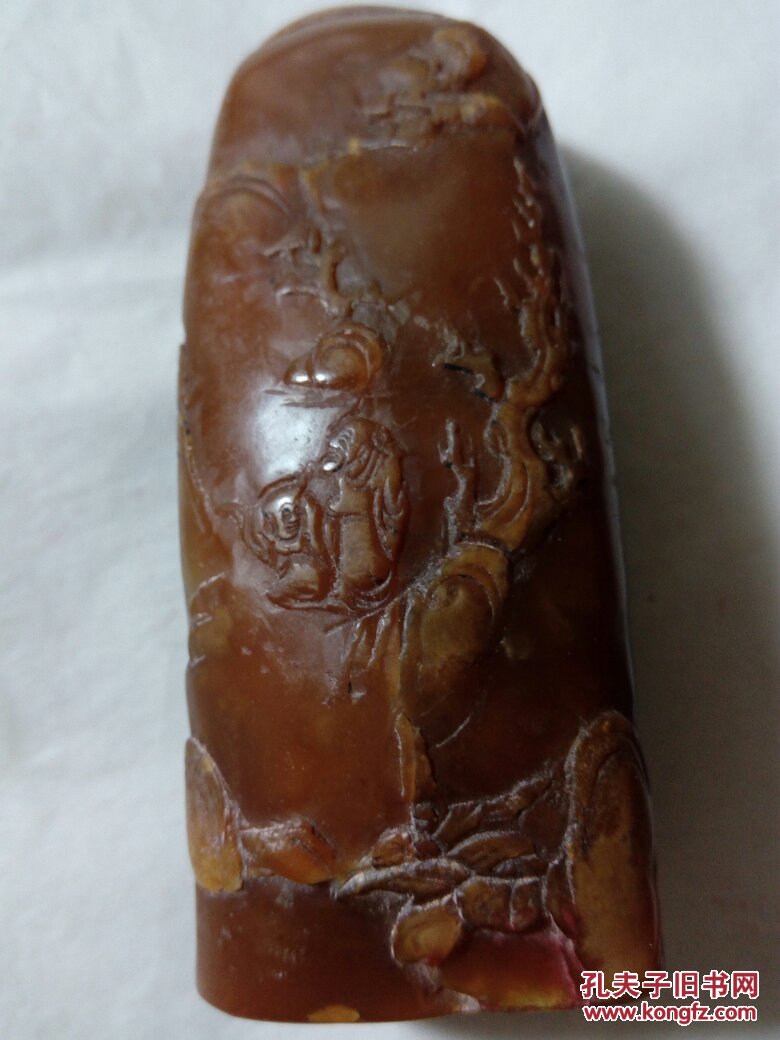 寿山高山田黄冻石老印章 拍品编号:25440058