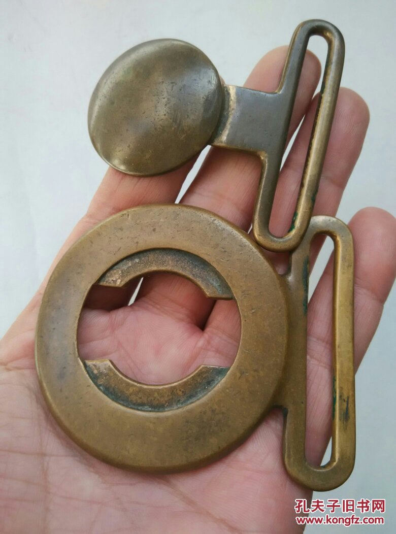 明清青铜铸造皮带扣腰带扣腰带铜卡子老铜器铜扣