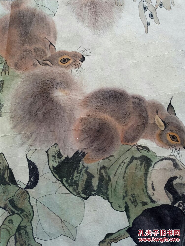 中国近现代美术史开派巨匠动物画一代宗师刘奎龄松鼠