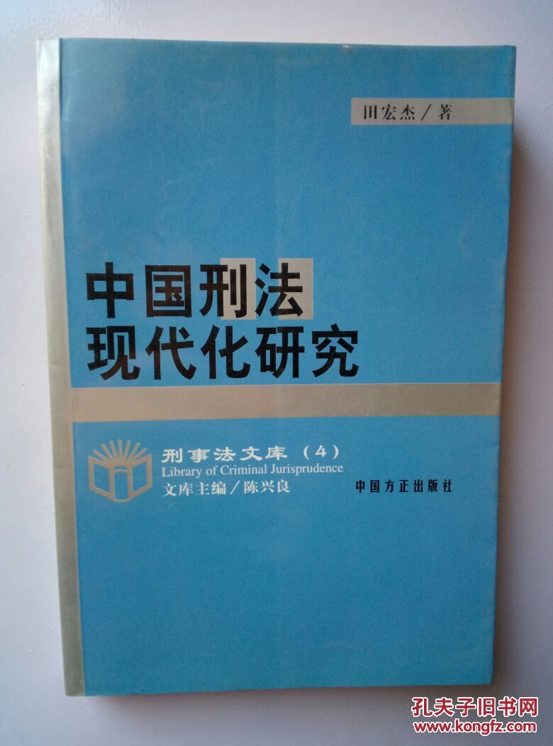 中国刑法现代化研究_田宏杰_孔夫子旧书网
