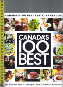 原版英语厨艺书 Canada's 100 Best Restaurants 2017 <烹饪，菜谱，料理>【店里有许多英文原版书欢迎选购】