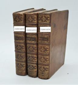 稀缺，《哲學和政治史》3卷全，版畫與地圖 ，約1775年出版