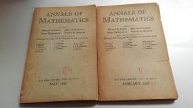 ANNALS OF MATHEMATICS 数学年刊 1957年65卷1期 1957年65卷3期 英文版 2期合售