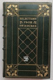 《斯温伯恩诗歌选集》1905年私人订制豪华摩洛哥皮装本新工艺美术运动装帧精品